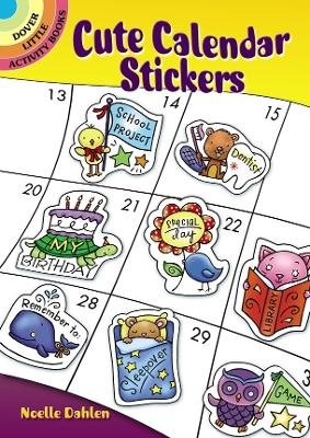 Cute calendar stickers