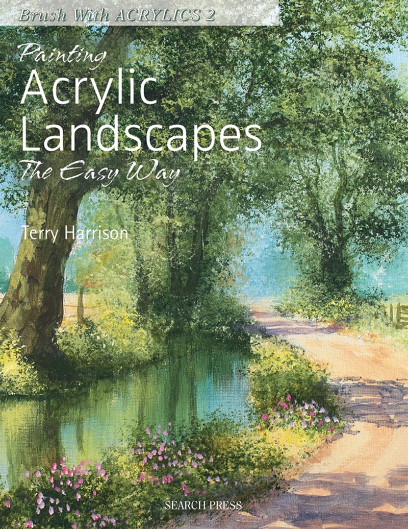 Painting acrylic landscapes the easy way - brush with acrylics 2