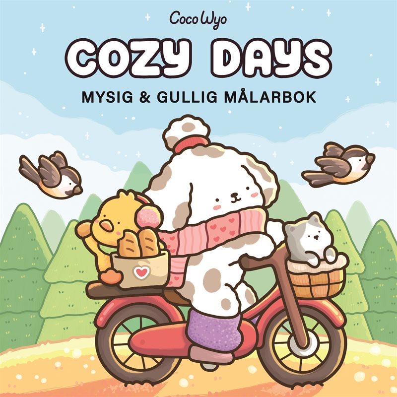 Cozy Days : Mysig och gullig Cozy Coloring målarbok från Coco Wyo