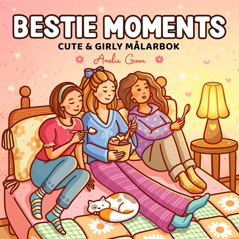 Bestie Moments : Cute & Girly målarbok