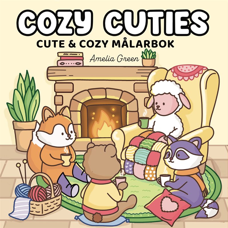 Cozy Cuties : Cute & Cozy målarbok