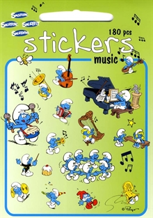 Smurfarna - Stickers : Musik