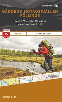 Outdoorkartan Gäddede Hotagsfjällen Föllinge : Blad 9 skala 1:75000