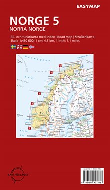 Norra Norge 5 EasyMap, 1:450 000